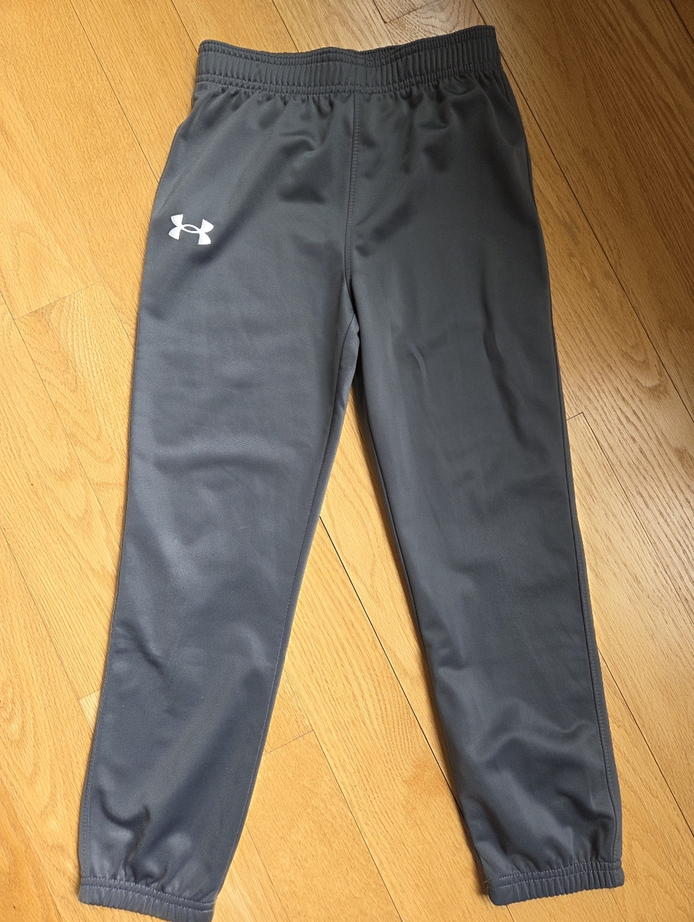 Under Armour Charcoal Gray Athletic Leggings with Logo